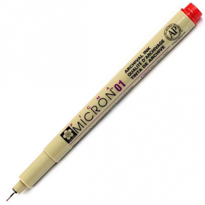 Ручка капиллярная "Pigma Micron" 0.25мм, Красный